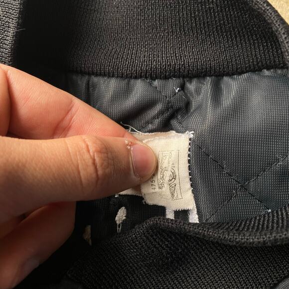 VINTAGE US AIR FORCE CHAINSTITCHED SATIN JACKET PATCHES LARGE BLACK SOUVENIR - Picture 5 of 7